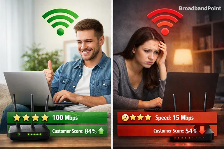 Broadband satisfaction report