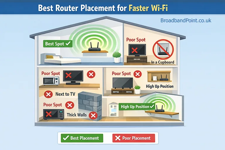 Best WiFi router placement
